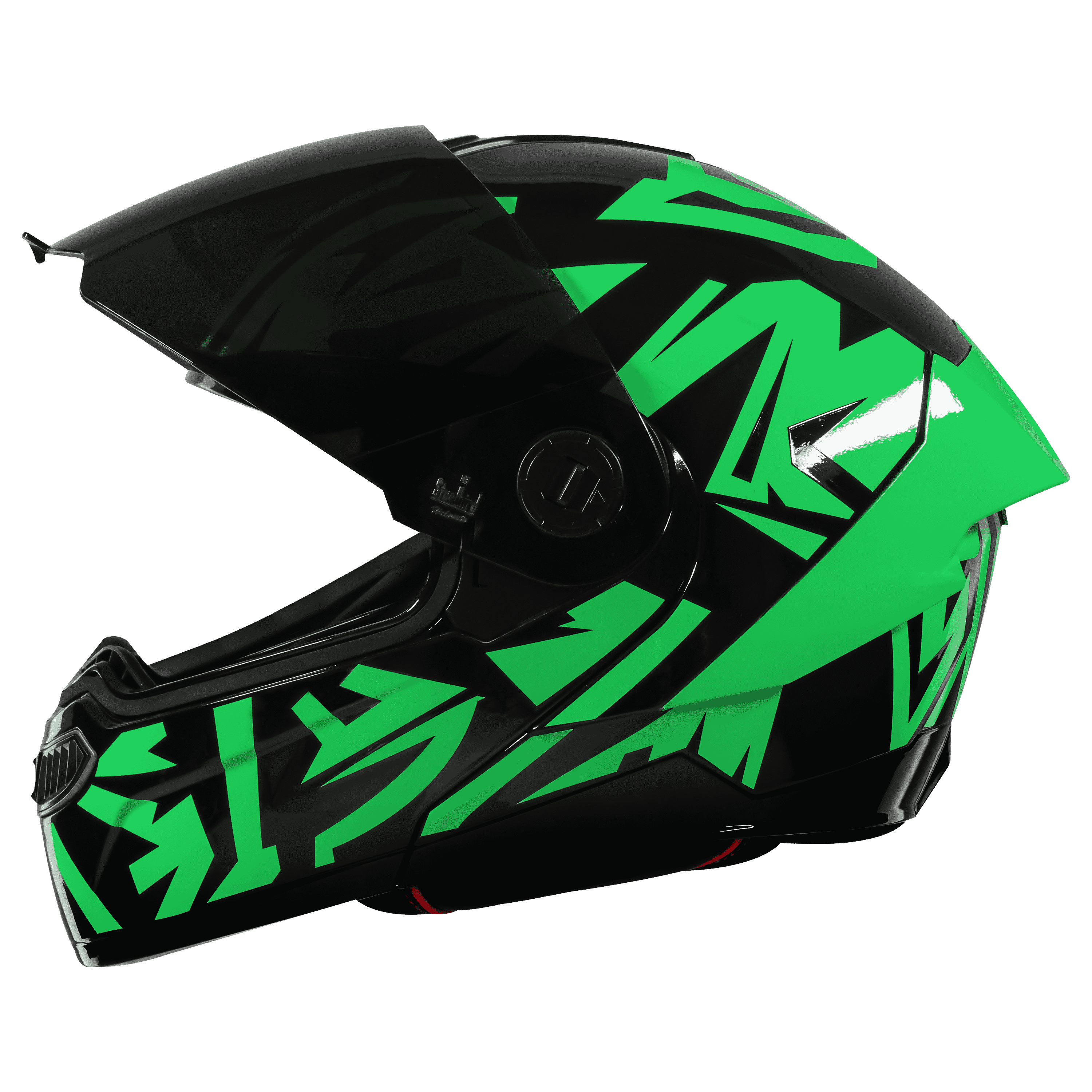 SBA-8 WARRIOR GLOSSY BLACK WITH GREEN